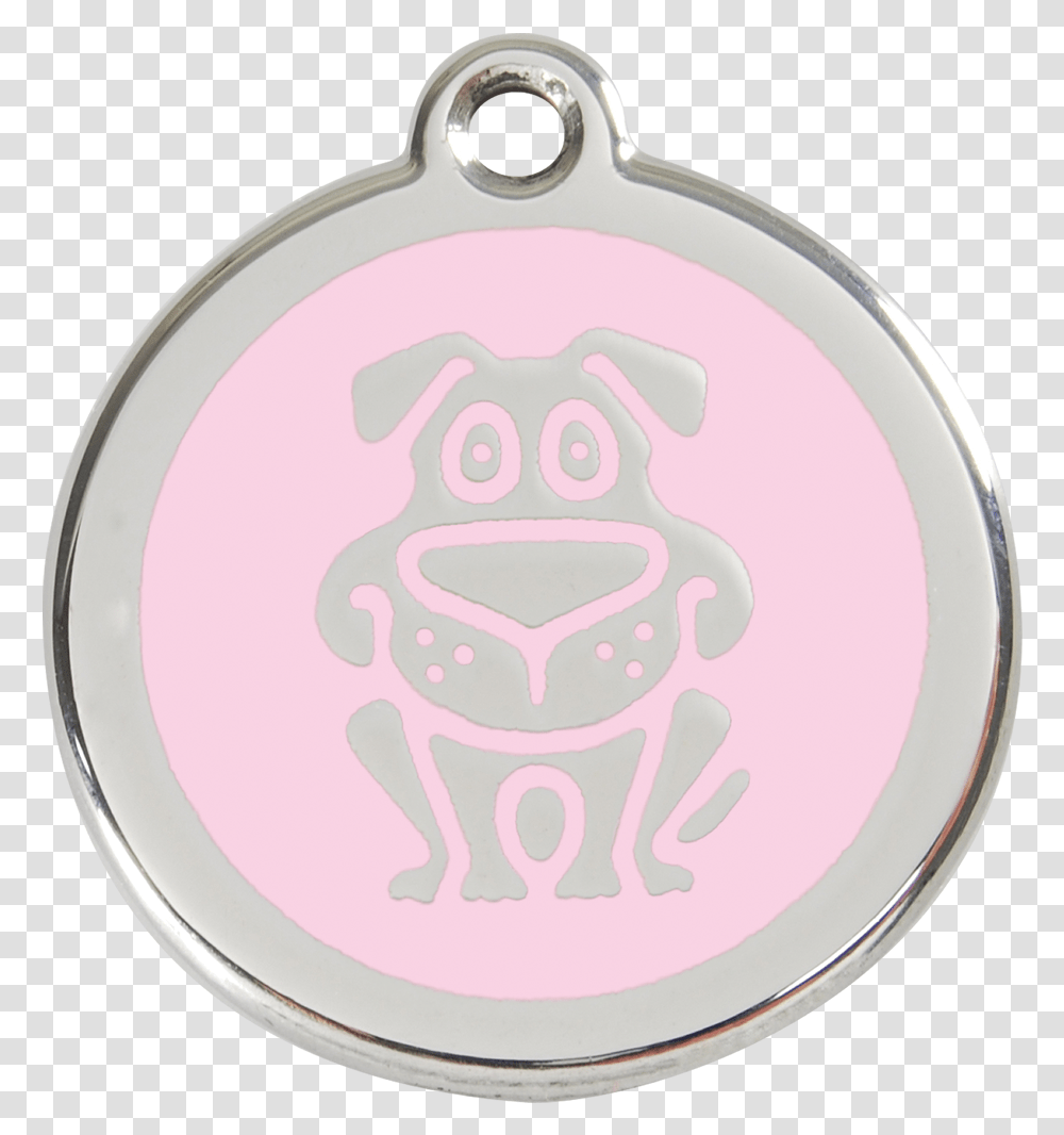 Red Dingo Enamel Tag Dog Pink 01 Solid, Pendant Transparent Png
