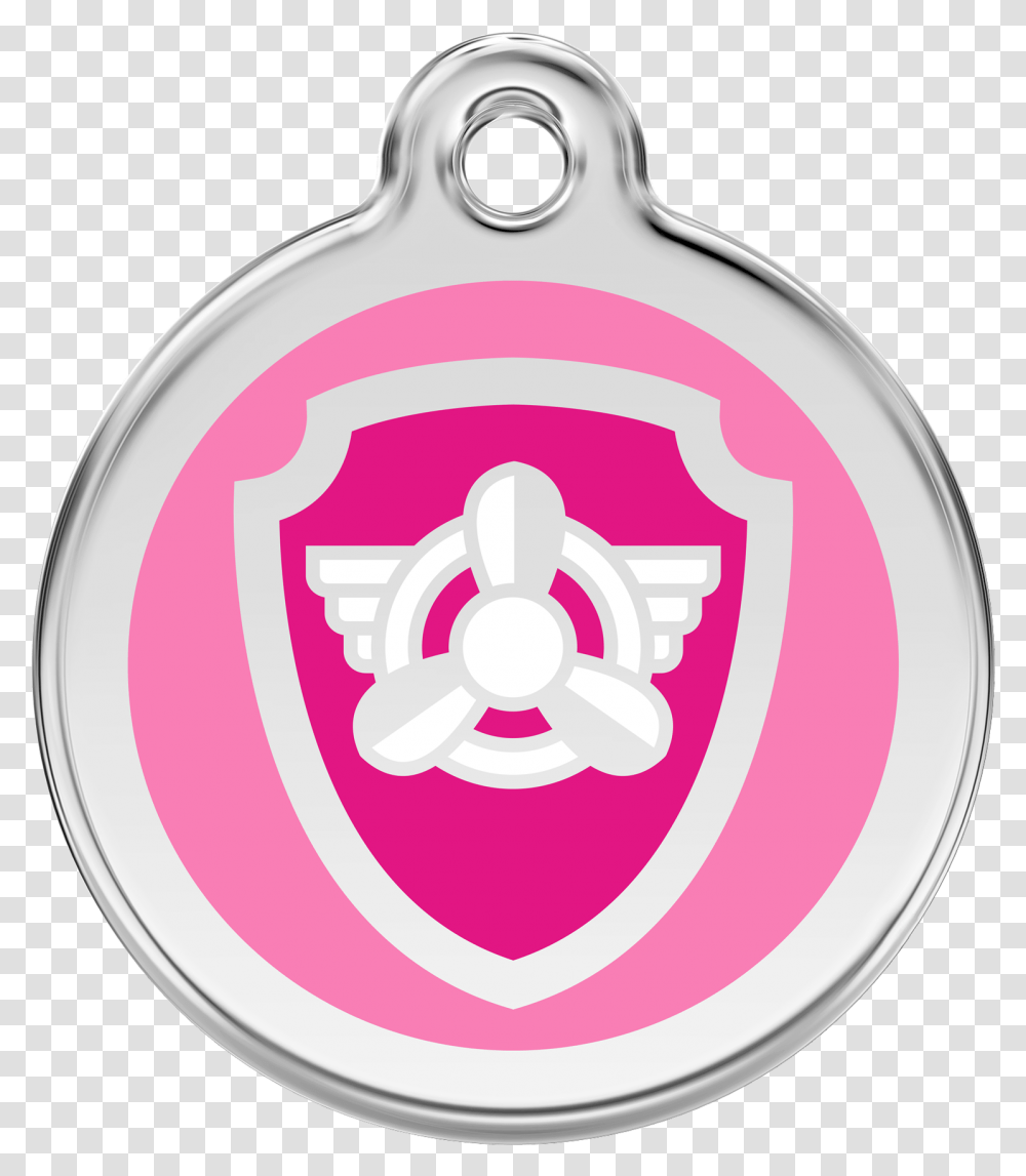 Red Dingo Enamel Tag Nickelodeon Paw Patrol Skye Pink 01 Nspk 1nspks 1nspkm Pink Dog Id Tag Crown, Symbol, Ornament, Pendant Transparent Png
