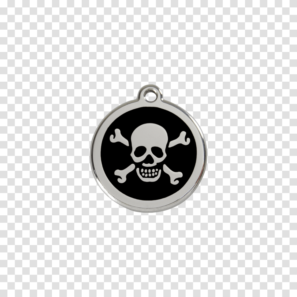 Red Dingo Enamel Tag Skull Cross Bones Black Xb Bb, Pirate, Rug, Stencil Transparent Png