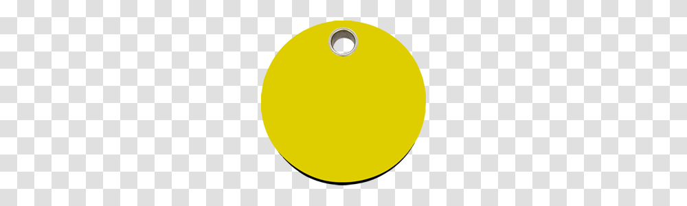 Red Dingo Plastic Tag Circle Yellow Cl Ye, Tennis Ball, Sport, Sports Transparent Png