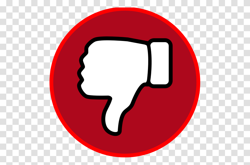 Red Dislike Symbol Emoji Image, Label, Logo, Trademark Transparent Png