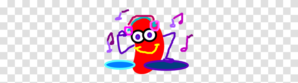 Red Dj Jelly Bean Clip Art, Poster, Advertisement, Pac Man Transparent Png