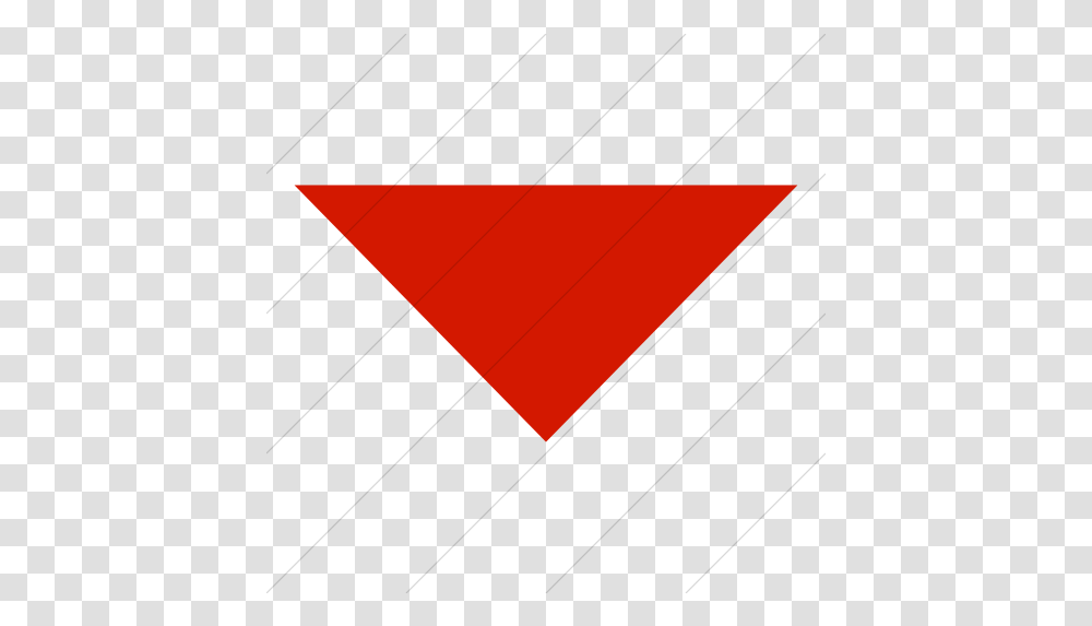 Red Down Arrow Icon Graphic Design, Triangle, Business Card, Paper, Text Transparent Png