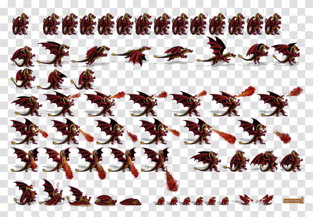 Red Dragon Heroes 2 Red Dragon, Pattern, Ornament, Fractal, Rug Transparent Png