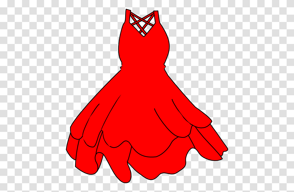 Red Dress Clipart, Apparel, Dance Pose, Leisure Activities Transparent Png