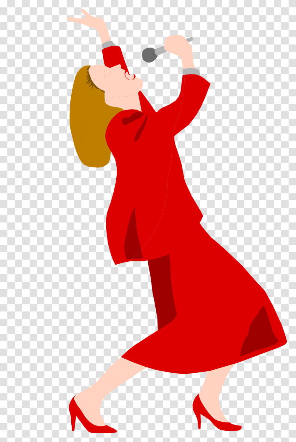 Red Dress Clipart Lil Girl, Dance Pose, Leisure Activities, Performer, Person Transparent Png