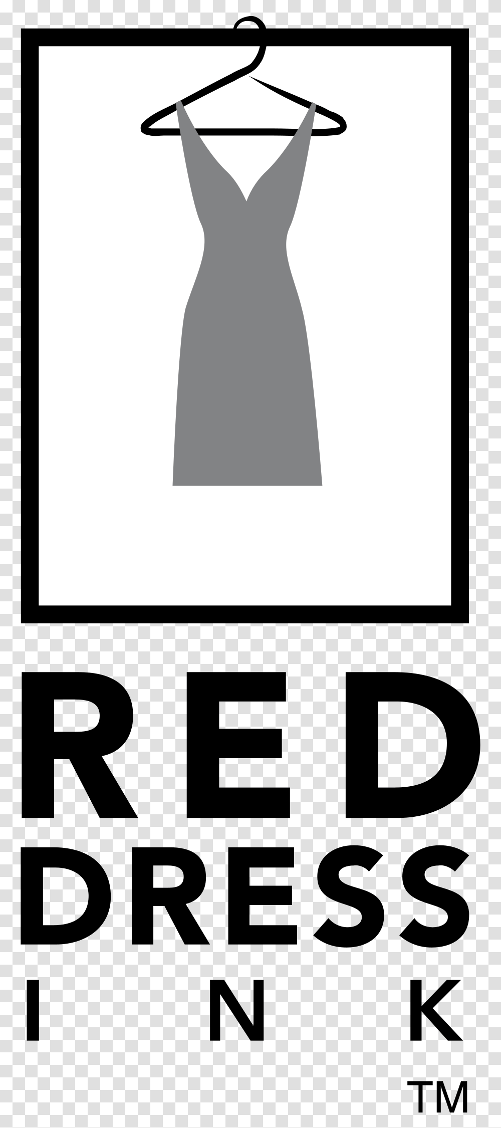 Red Dress Ink Logo Banner, Text, Word, Symbol, Clothing Transparent Png