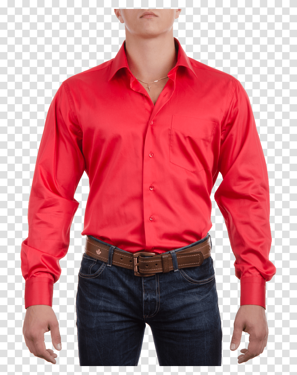 Red Dress Shirt Image Shirt, Apparel, Person, Human Transparent Png