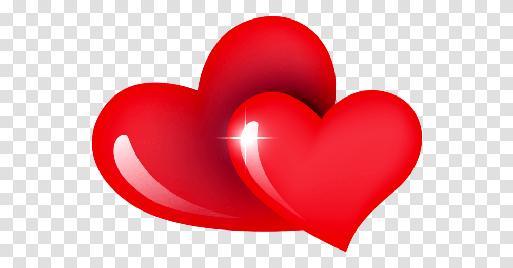 Red Dual Heart Background Love Whatsapp Double Heart, Balloon Transparent Png