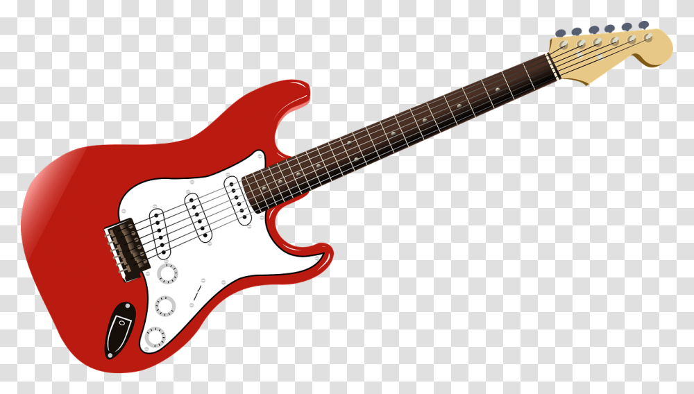Red Electric Guitar Drawing, Leisure Activities, Musical Instrument, Bass Guitar Transparent Png