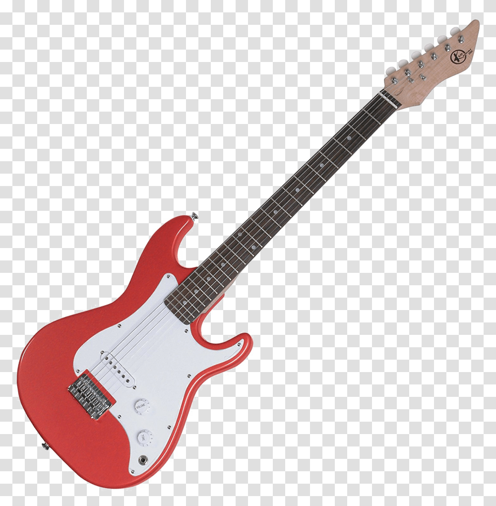 Red Electric Guitar Image 7 8 Scale Electric Guitar, Leisure Activities, Musical Instrument, Bass Guitar Transparent Png