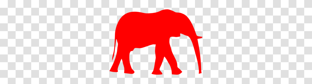 Red Elephant Clipart, Logo, Trademark, Silhouette Transparent Png