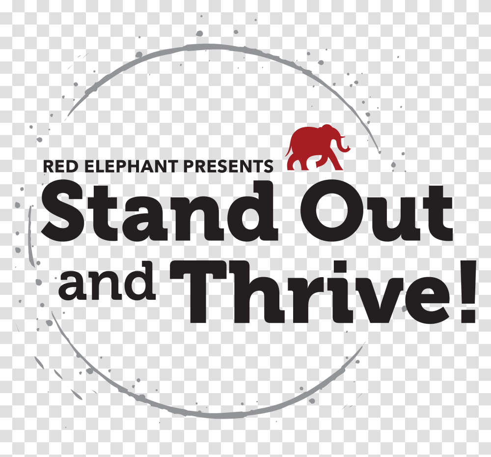 Red Elephant, Label, Poster, Advertisement Transparent Png