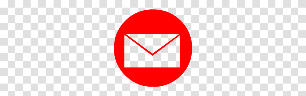 Red Email Icon, Logo, Trademark Transparent Png