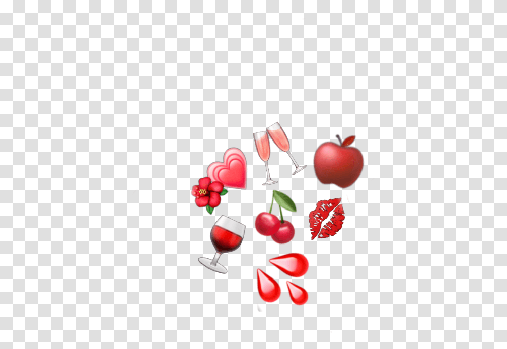 Red Emoji Reds Red S Wine Redwine Apple Cheery Illustration, Plant, Fruit, Food, Cherry Transparent Png