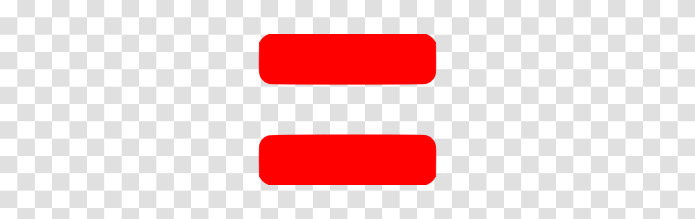 Red Equal Sign Icon, Logo, Trademark Transparent Png