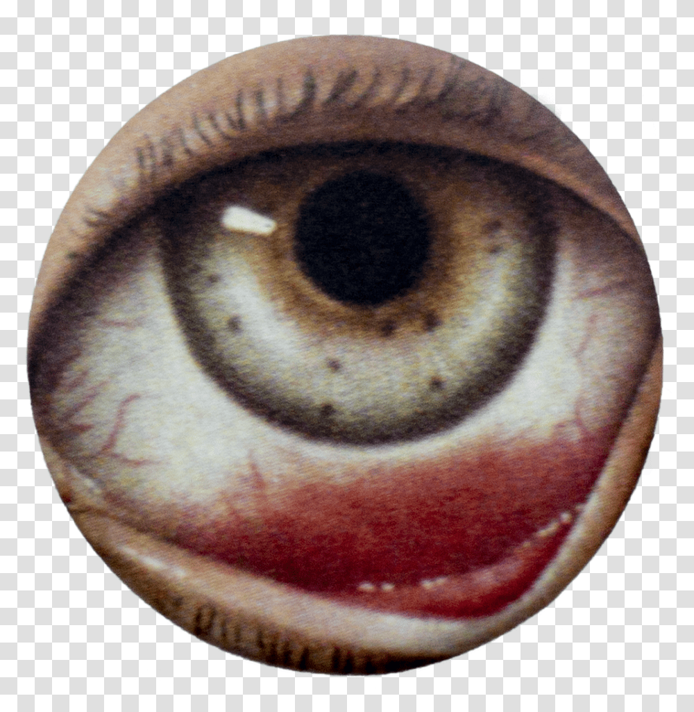 Red Eye Matte Button Winslow Dumaine Circle, Sphere, Photography, Contact Lens, Invertebrate Transparent Png