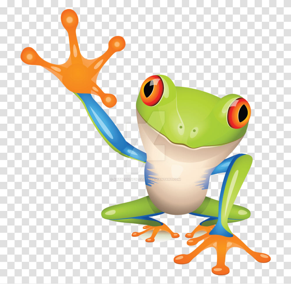 Red Eyed Tree Frog Cartoon, Amphibian, Wildlife, Animal, Toy Transparent Png