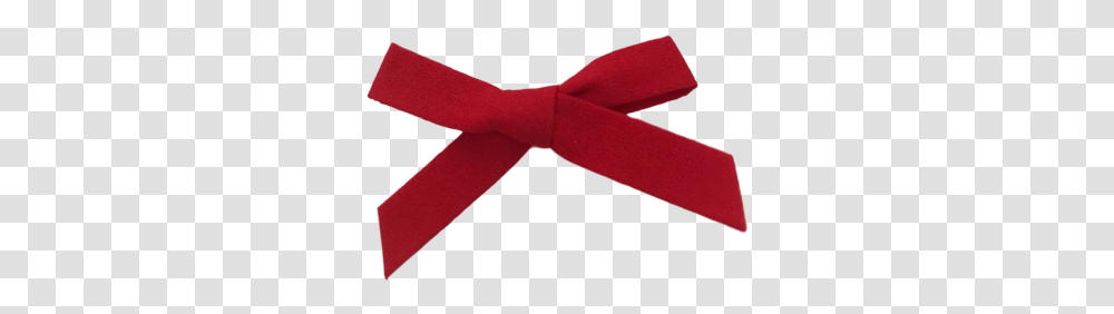 Red Fabric Bow Fabric Ribbon Red, Tie, Accessories, Accessory, Necktie Transparent Png