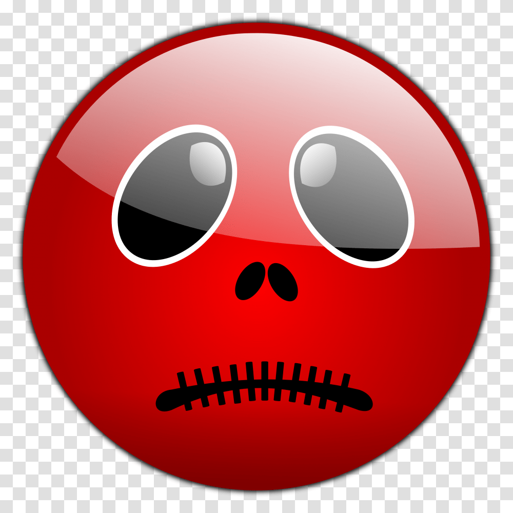Red Face Scared Emoji, Ball, Disk, Bowling, Bowling Ball Transparent Png