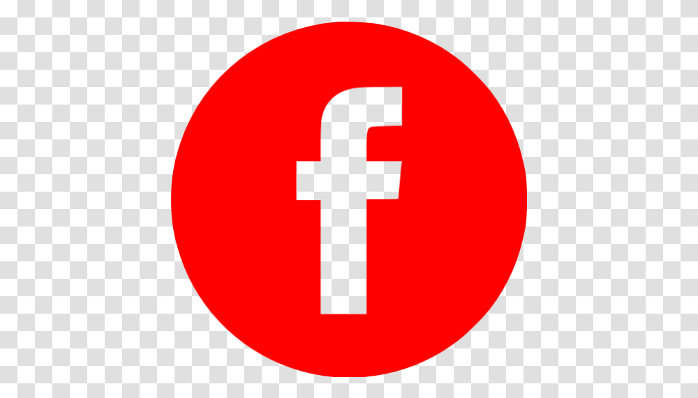 Red Facebook 4 Icon Red Facebook Icon, First Aid, Symbol, Logo, Trademark Transparent Png