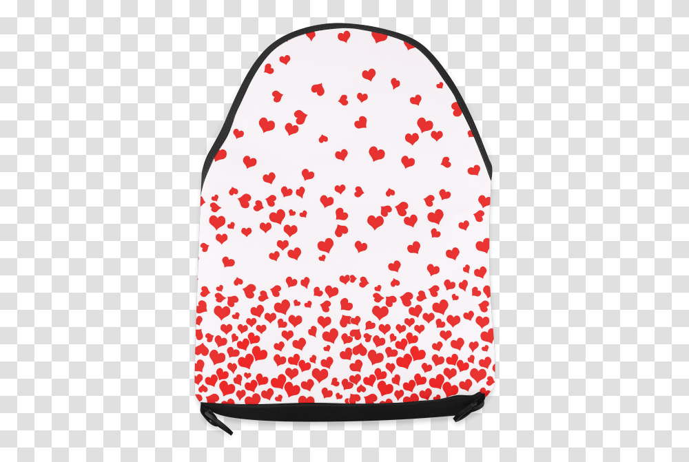 Red Falling Hearts On Pink Crossbody Bag Handbag, Rug, Tie, Accessories, Accessory Transparent Png