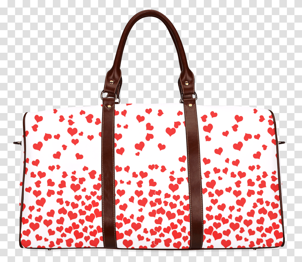 Red Falling Hearts On Pink Waterproof Travel Bagsmall Harry Potter Travel Bag, Handbag, Accessories, Accessory, Purse Transparent Png