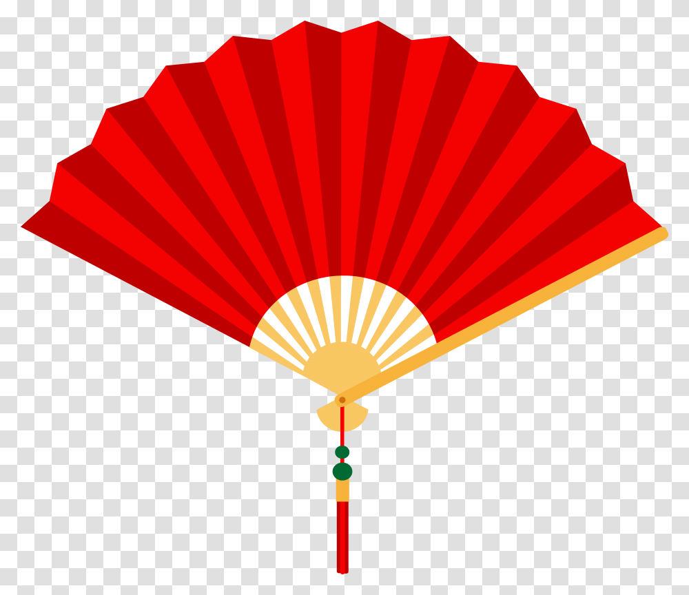 Red Fan Clipart, Hot Air Balloon, Aircraft, Vehicle, Transportation Transparent Png