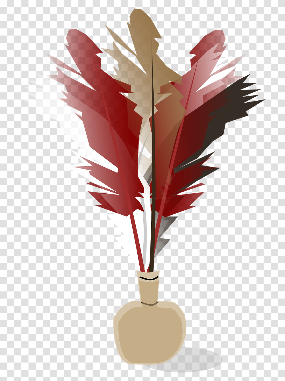 Red Feather Peteca, Leaf, Plant, Arrow Transparent Png