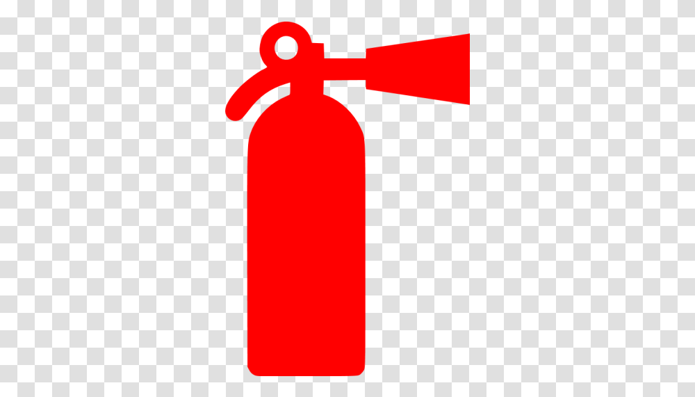 Red Fire Extinguisher Icon Fire Extinguisher Icon, Cylinder, Cross, Symbol, Bottle Transparent Png