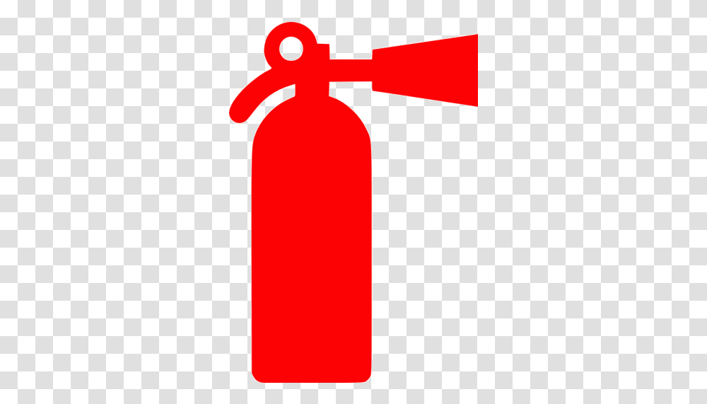 Red Fire Extinguisher Icon Red Fire Extinguisher Logo, Cross, Symbol, Cylinder, Bottle Transparent Png