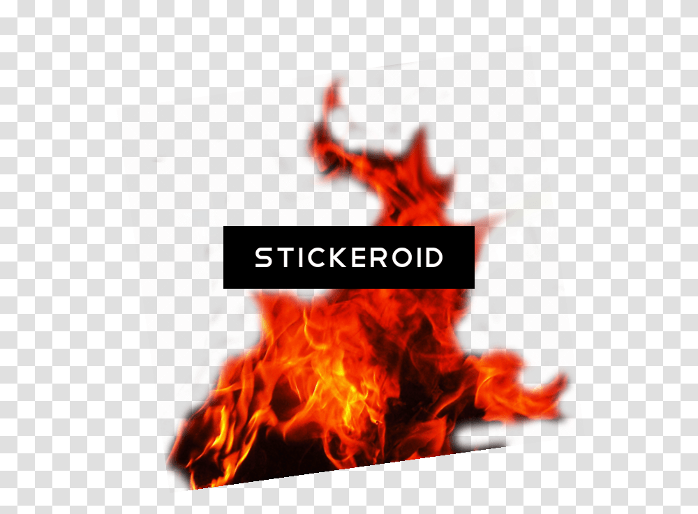 Red Fire Image With No Vertical, Flame, Bonfire, Text Transparent Png