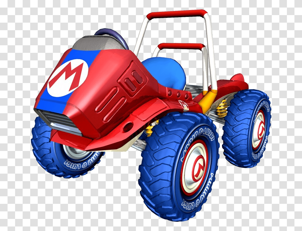 Red Fire Mario Kart Double Dash Mario Kart, Lawn Mower, Tool, Vehicle, Transportation Transparent Png