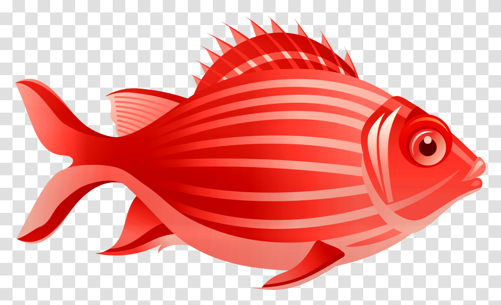 Red Fish Clip Art Fish Clipart, Animal, Goldfish, Sea Life Transparent Png