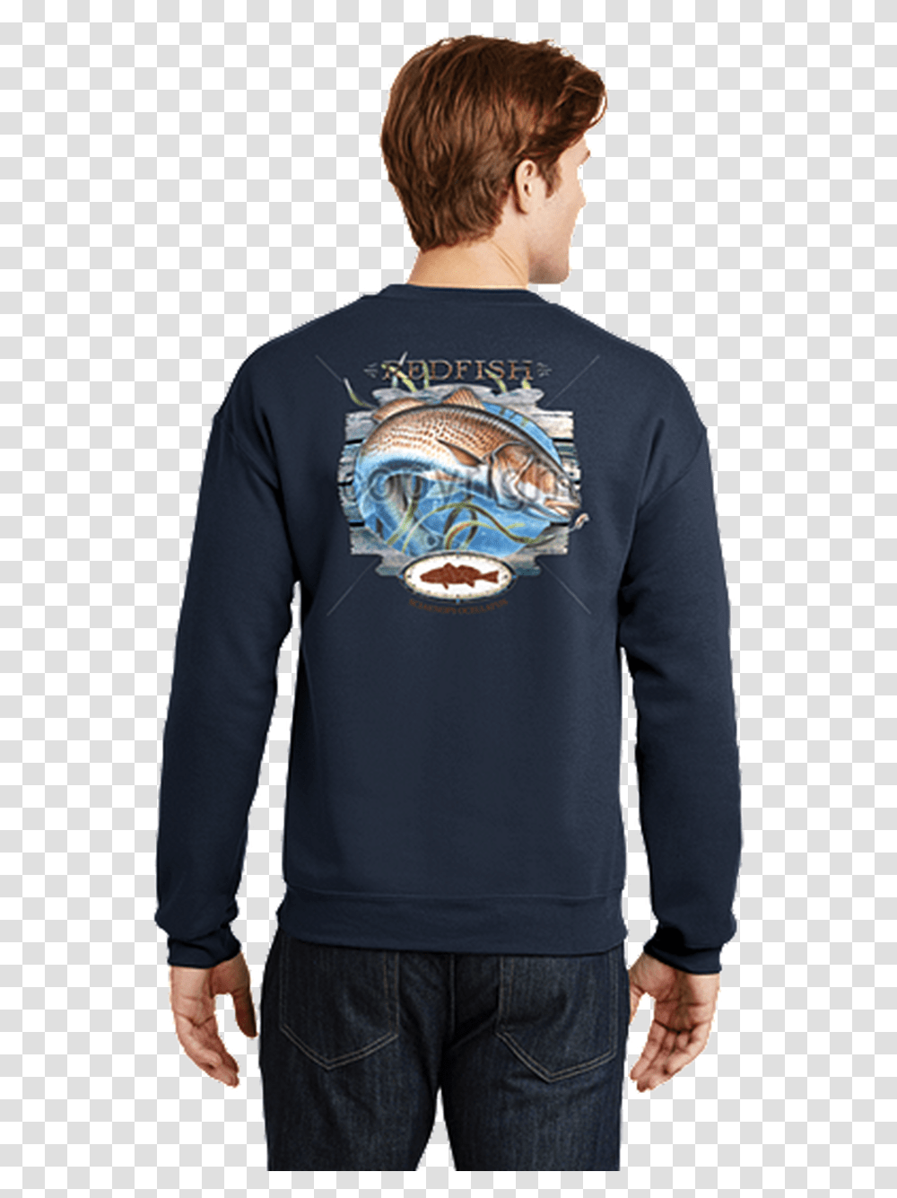 Red Fish Sweatshirt Outer Banks, Apparel, Sleeve, Long Sleeve Transparent Png