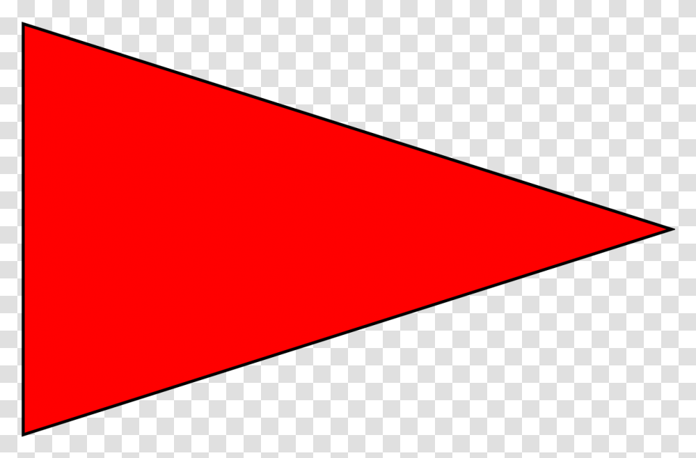 Red Flag Warning Right Red Arrow Clipart Full Red Arrow, Triangle Transparent Png