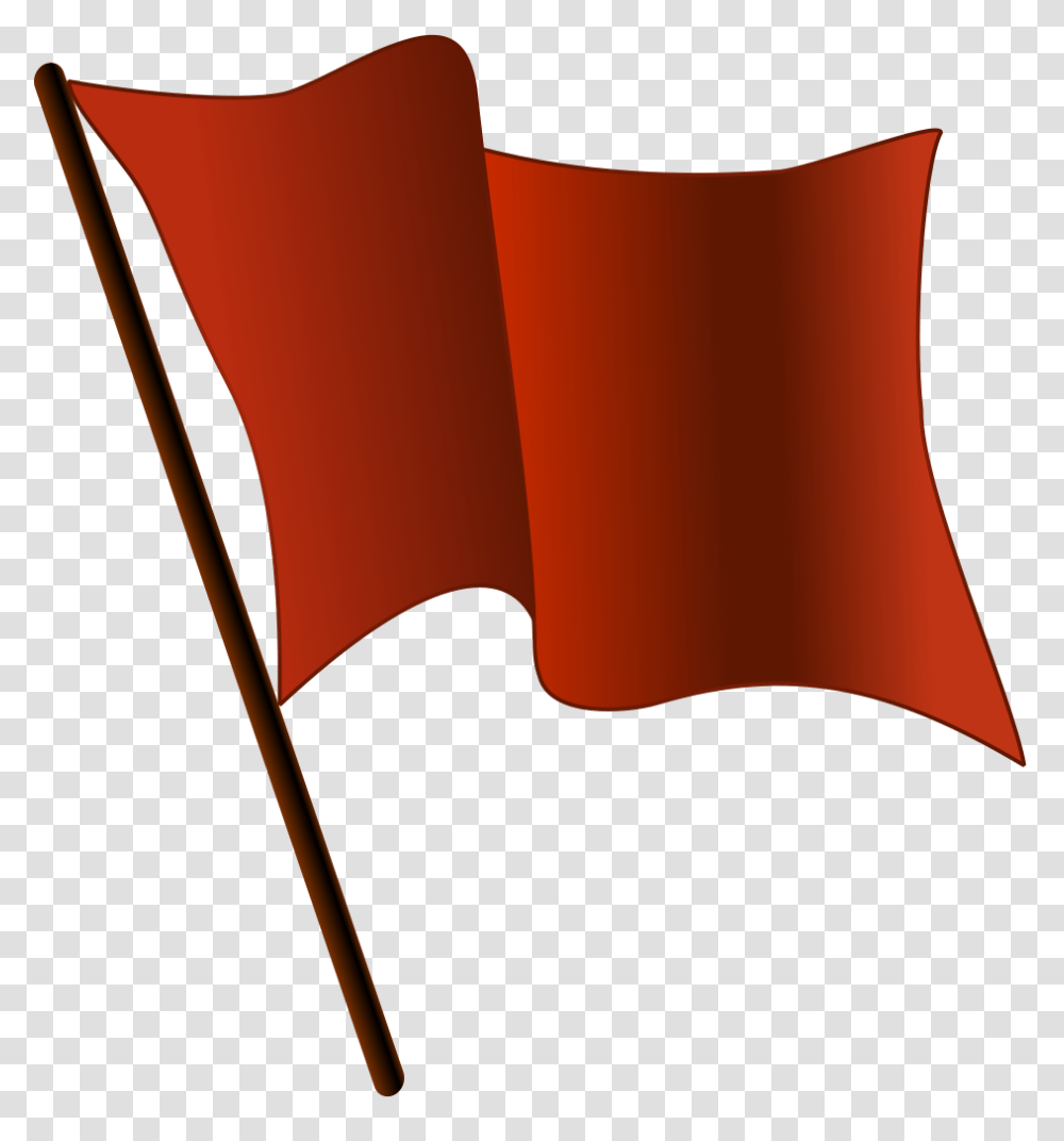 Red Flag Waving, Apparel, Scroll, Stick Transparent Png