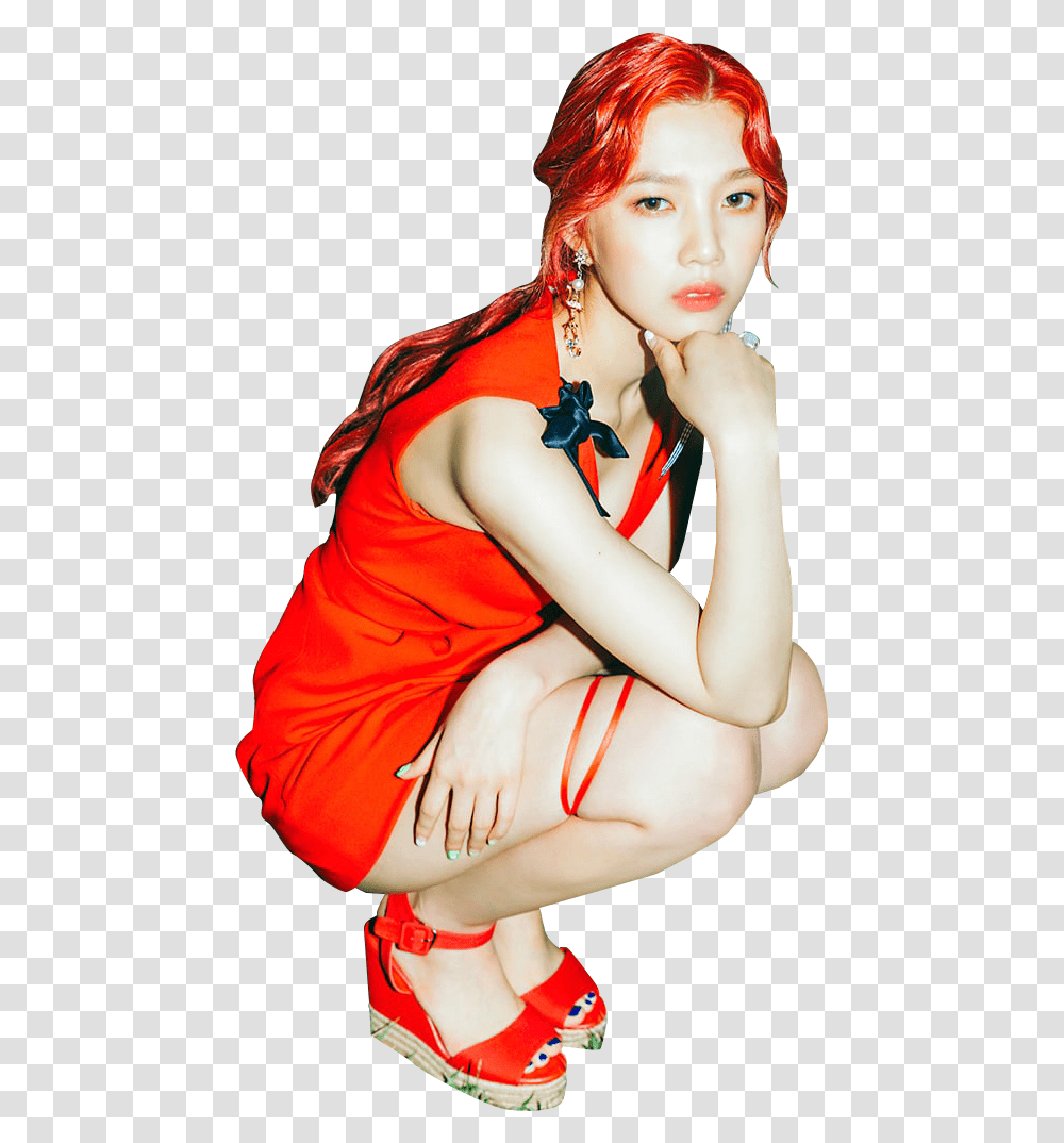 Red Flavor Red Velvet Red Summer, Person, Female, Face Transparent Png