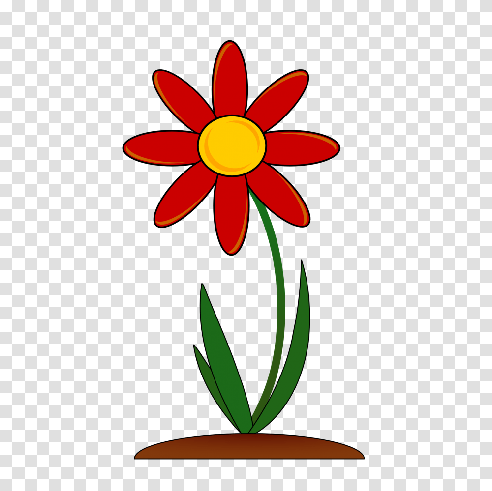 Red Flower Border Clip Art, Plant, Blossom, Daisy, Daisies Transparent Png