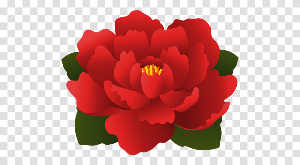 Red Flower Clip Art Aa Flores Clip Art, Plant, Rose, Blossom, Dahlia Transparent Png
