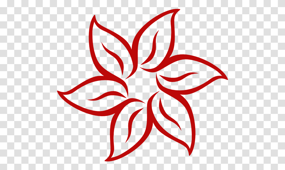 Red Flower Clipart Clipartfest Clipartbarn Flower Clipart, Graphics, Pattern, Floral Design, Logo Transparent Png