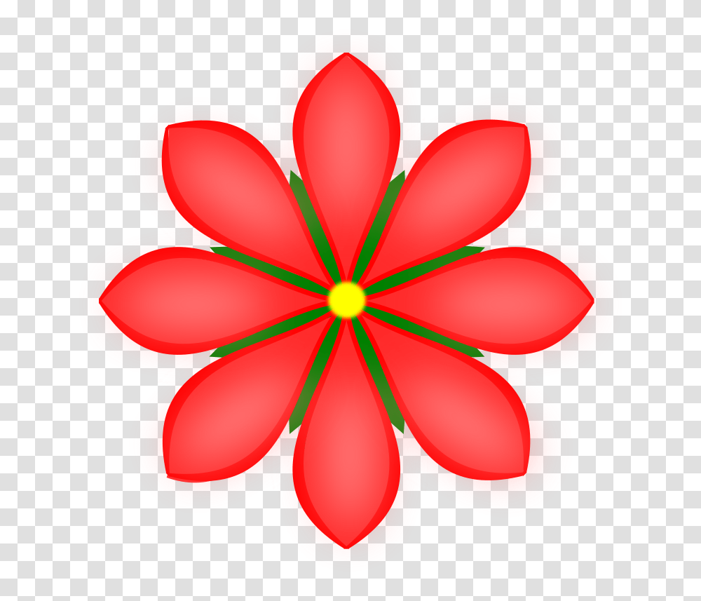 Red Flower Clipart Flowe, Ornament, Pattern, Plant, Fractal Transparent Png