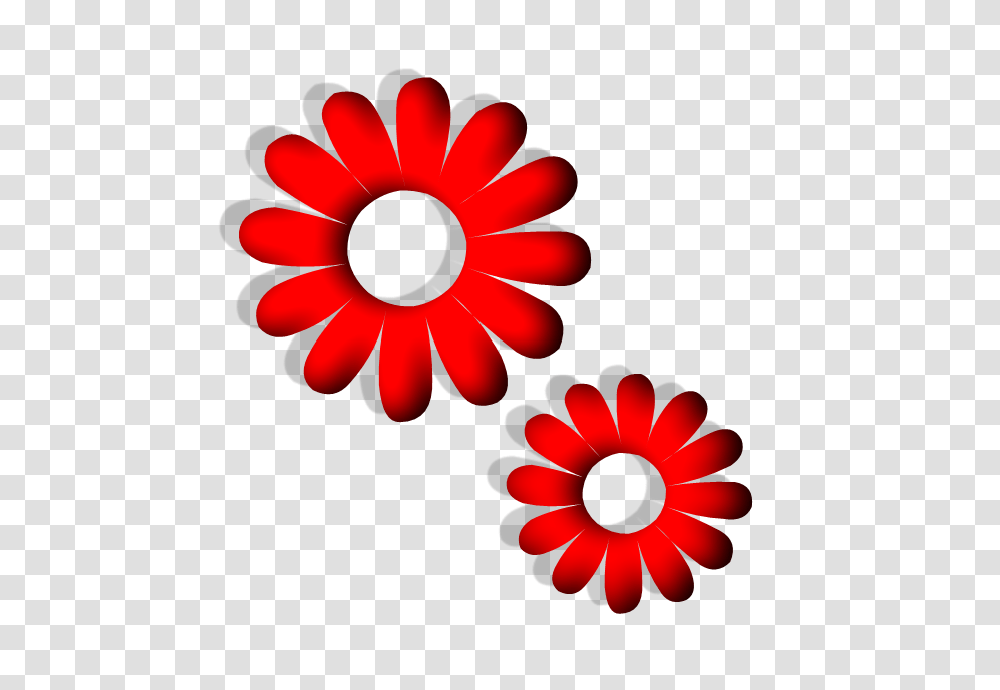 Red Flower Clipart Line Art Vector, Plant, Daisy, Daisies, Blossom Transparent Png