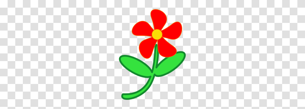 Red Flower Cute Clip Art, Plant, Blossom, Anther, Pollen Transparent Png