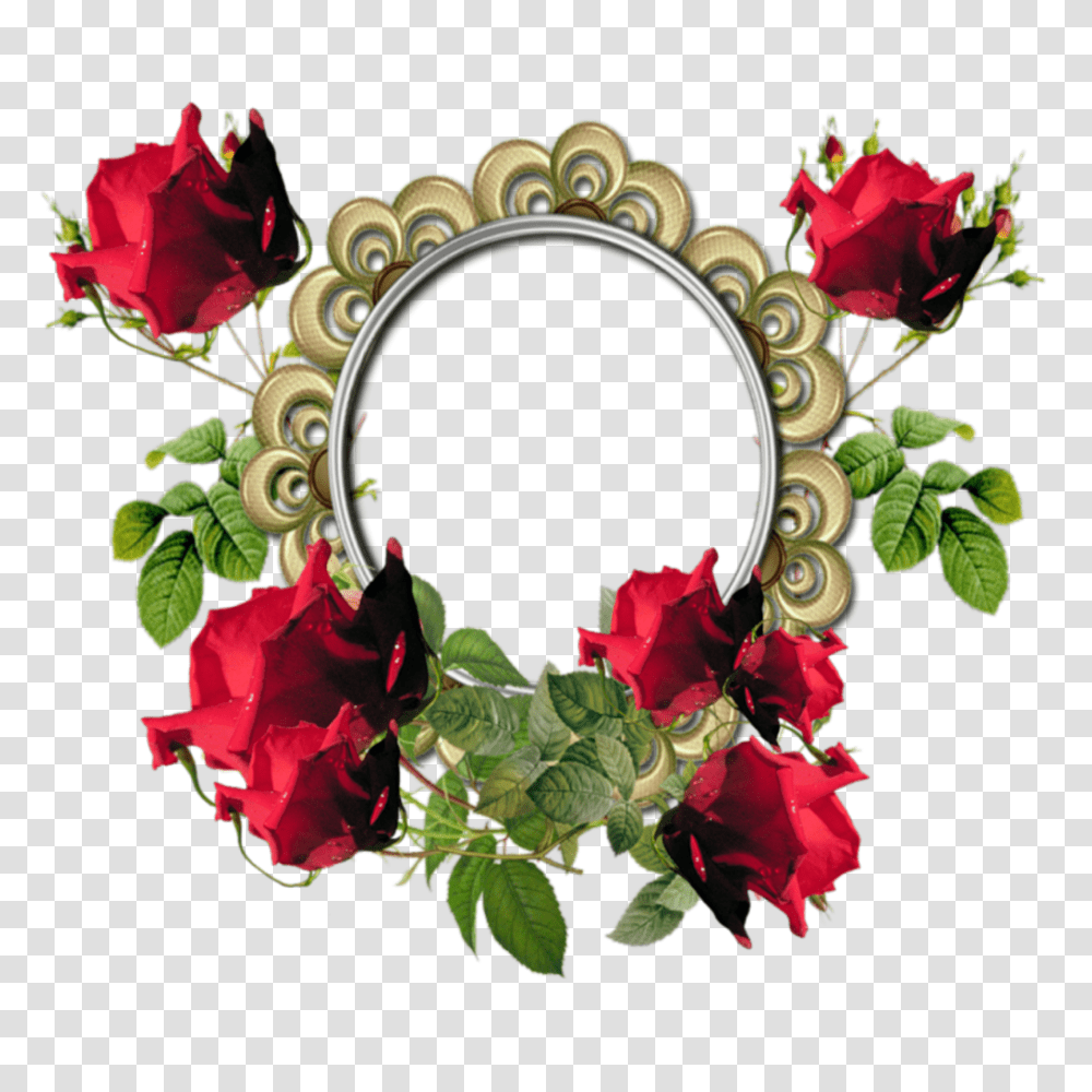 Red Flower Frame Photos Vector Clipart, Plant, Floral Design, Pattern Transparent Png