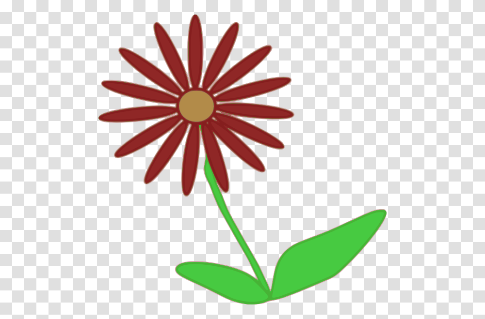 Red Flower Stem Clip Arts For Web, Plant, Daisy, Daisies, Blossom Transparent Png