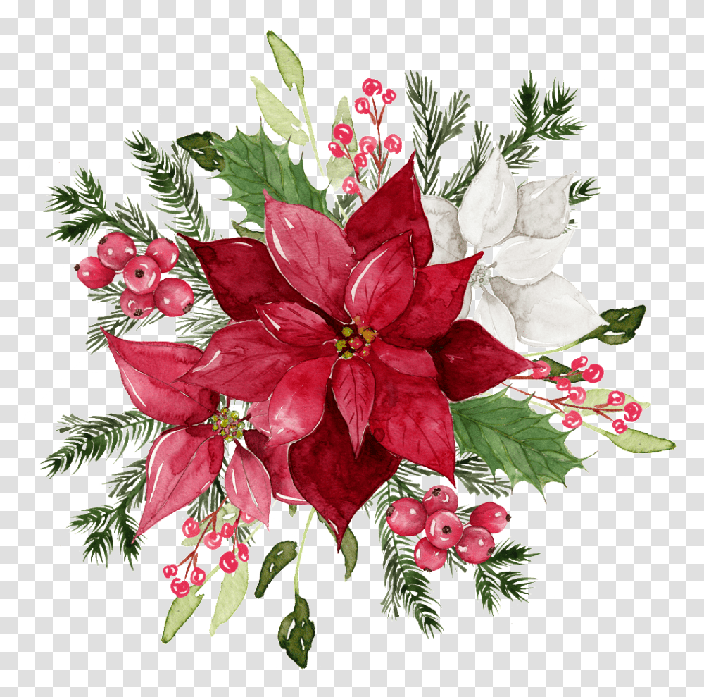 Red Flower Watercolor Hd Watercolor Flower Vector, Plant, Flower Bouquet, Flower Arrangement, Blossom Transparent Png