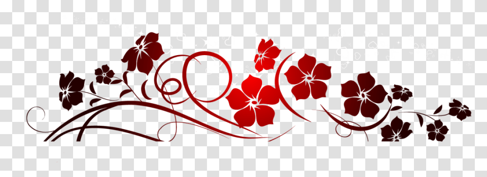 Red Flowers Decoration Clipart, Floral Design, Pattern Transparent Png