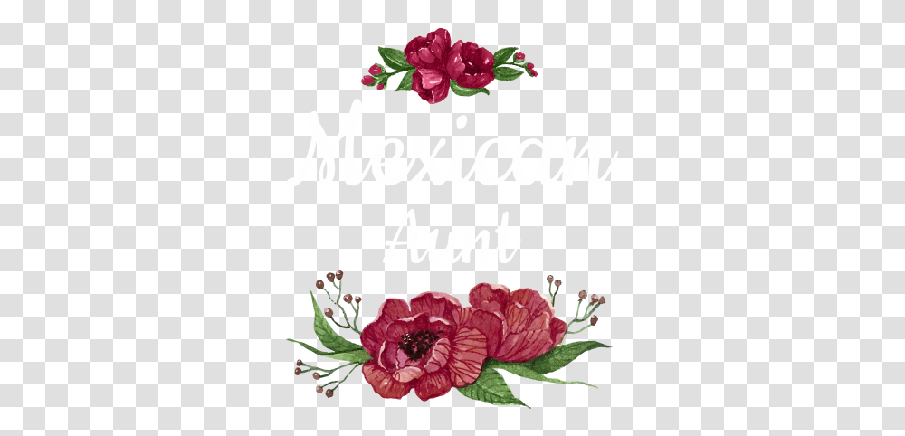 Red Flowers Mexican Aunt Hoodie Flower, Plant, Floral Design, Pattern, Graphics Transparent Png