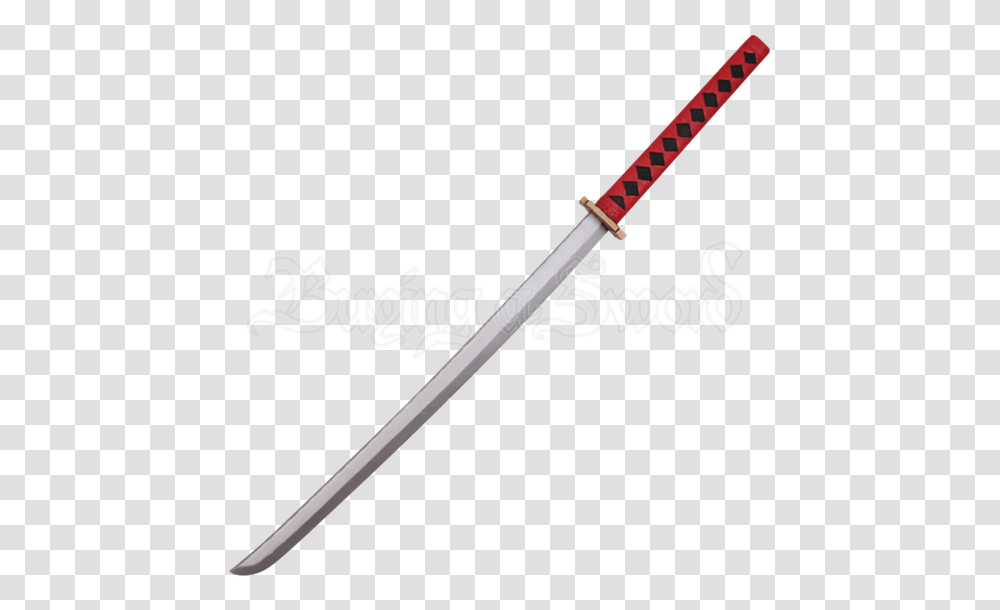 Red Foam Samurai Katana, Wand, Weapon, Weaponry, Stick Transparent Png